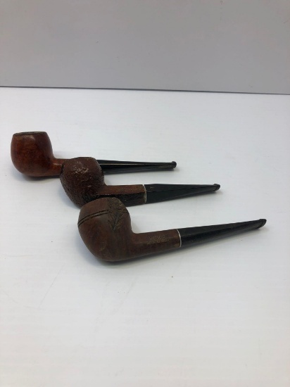 3 vintage pipes