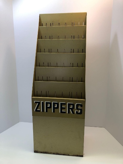 Vintage metal zipper display