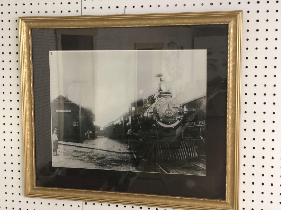 Framed/matted train picture(Buckhannon train station)