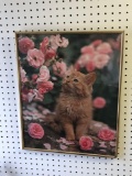 Framed cat picture