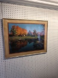 Framed barn picture