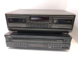 TECHNICS stereo cassette deck(RS-TR272),YAMAHA compact disc player(CDC-685)