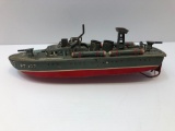 Vintage tin/litho PT107 boat(marked K Japan)
