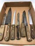 Vintage butchering knives