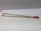 KKK white bead necklace