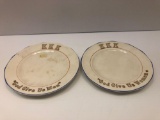 KKK plates by CRESENT CHINA