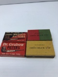 Vintage pipe filter boxes,match boxes