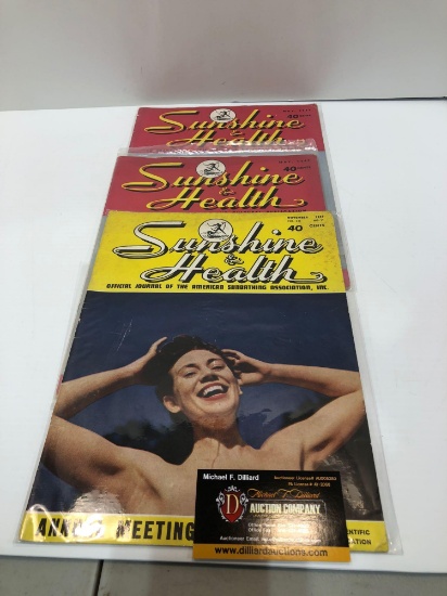2-vintage SUNSHINE & HEALTH magazines(circa 1947) Must be 18 years or older, please bring ID for