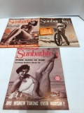 3/vintage MODERN SUNBATHING magazines(1957/58)Must be 18 years or older, please bring ID for removal