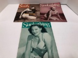 3-vintage MODERN SUNBATHING and HYGIENE magazines(1949/51)Must be 18 years or older, please bring ID