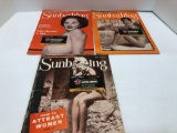 3-vintage MODERN SUNBATHING magazines(1953/54)Must be 18 years or older, please bring ID for removal