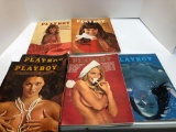 6 issues/months 1970(May,2-Nov,March,Dec,July)PLAYBOY magazines Must be 18 years or older, please