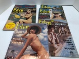 6-issues/months(circa 1960's)EDEN magazines,Must be 18 years or older, please bring ID for removal