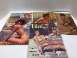 5-issues/months(circa 1960's)EDEN magazines,Must be 18 years or older, please bring ID for removal