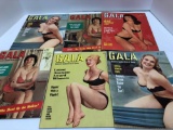 6-issues/months(circa 1960's)GALA magazines,Must be 18 years or older, please bring ID for removal