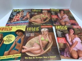 6-issues/months(circa 1960's)FROLIC magazines, Must be 18 years or older, please bring ID for