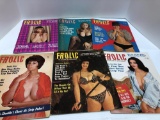 6-issues/months(circa 1960/70's)FROLIC magazines, Must be 18 years or older, please bring ID for