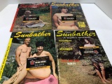 4- vintage AMERICAN SUNBATHER magazines(circa 1960's) Must be 18 years or older, please bring ID for
