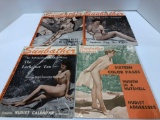 4- vintage AMERICAN SUNBATHER magazines(circa 1950's) Must be 18 years or older, please bring ID for