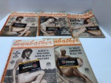 5-vintage AMERICAN SUNBATHER magazines(c1962)Must be 18 years or older, please bring ID for removal