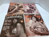 4-vintage MODERN SUNBATHING magazines(circa 1960)Must be 18 years or older, please bring ID for