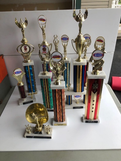 NHRA Racing trophies