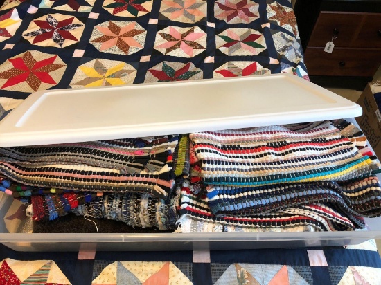 Braided/rope Throw rugs/tote and lid