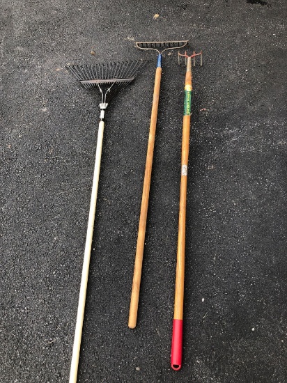 Cultivator, garden rake, lawn rake