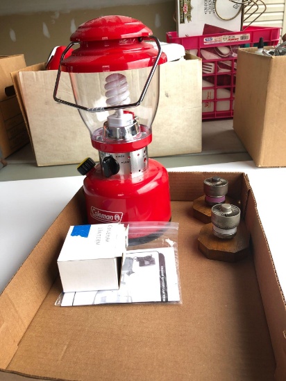 COLEMAN battery operated lantern,more