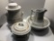 Antique Ironstone toilet set(slop jar/waste pot,pitcher/bowl,chamber pot)
