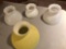 Milk glass lamp shades, yellow lamp shade