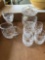 WATERFORD crystal lot(creamer,sugar bowl,stemware,4 small cups)