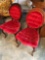 2 matching vintage parlor chairs