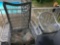 White bent wood chair,white wicker chair