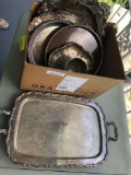 Silverplate serving trays