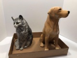 Dog statue,cat statue