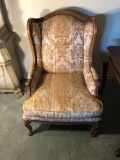 Vintage BAKER FURNITURE wingback reading chair