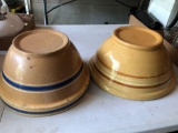 2 yellowware serving bowls