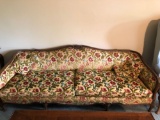 Vintage floral print Victorian style sofa