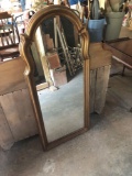 Framed wall mirror