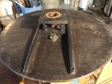 Antique top to a flip pedestal table