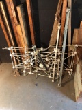 Antique wrought iron child's bed frame