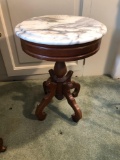 Vintage marble top table/plant stand