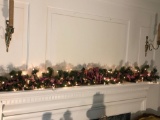 Lighted mantle garland(candle sconces NOT included)