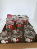Christmas themed water and juice glasses