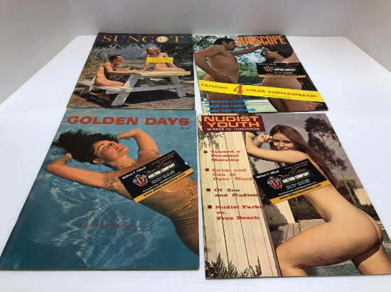 Vintage Adult Literature/Nudist magazines (circa 1960's) (Must be 18 years or older, please bring ID
