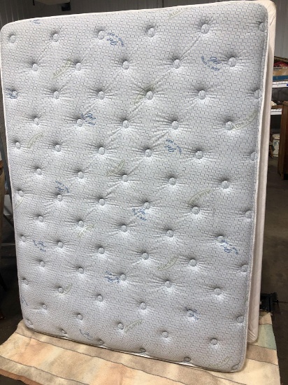 Queen size bed(box springs mattress and frame)