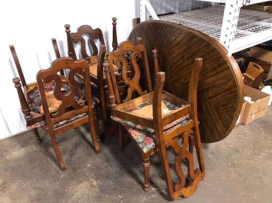 Dining room table/ 6 matching chairs by BERNHARDT FURNITURE(matches lot 234)