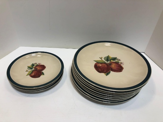 Stoneware dishes by CHINA PEARL(dinner plates,sandwich plates)