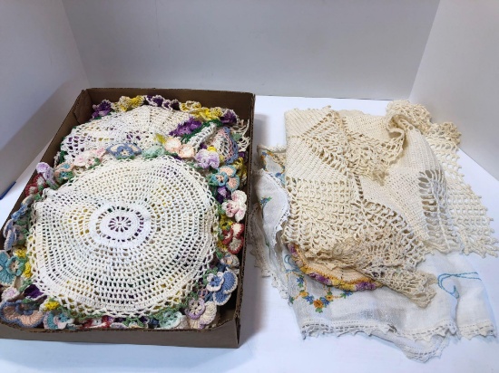 Handcrafted doilies,more